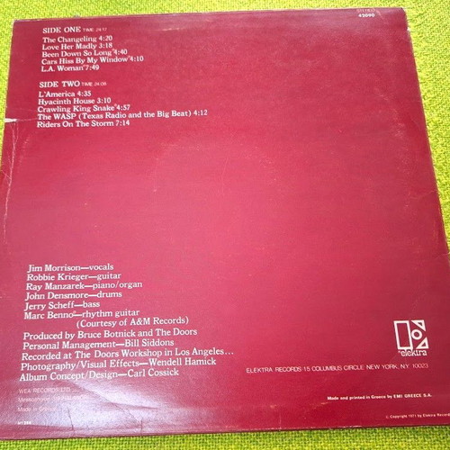 Doors L.A. Woman LP used, rock