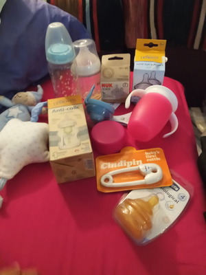 Baby feeding and care set, pack of 11, new