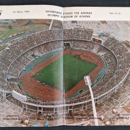Set of 1983 European Cup Final Program and 2 Consecutive Tickets used