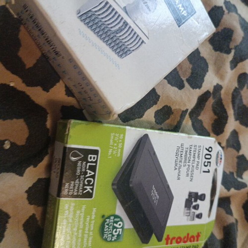 Stamp ink set new, unused