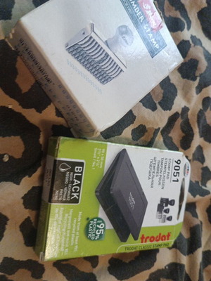 Stamp ink set new, unused