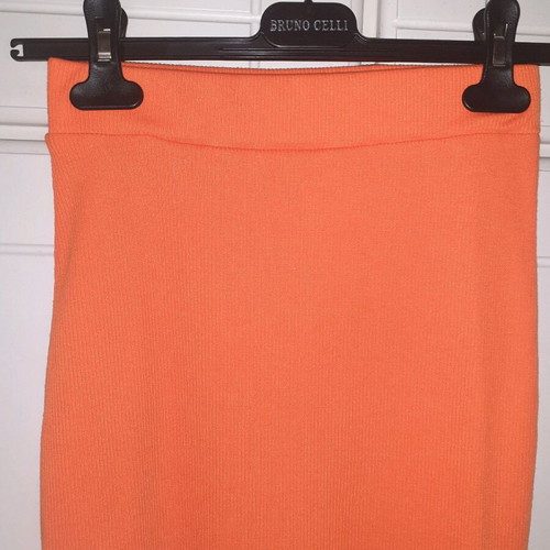 Long elastic skirt like new, orange, size S