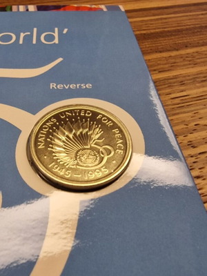 United Kingdom £2 commemorative coin 50th anniversary of United Nations like new