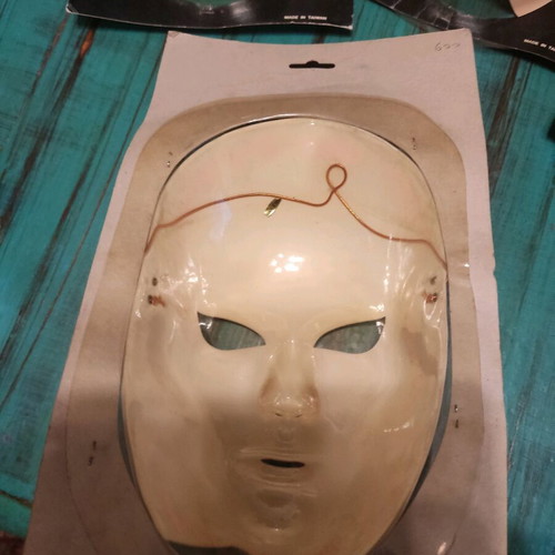 Vintage masks unused, set of 7 futuristic