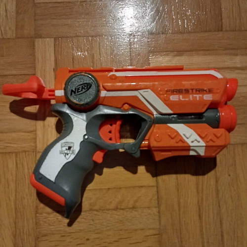 Nerf toy gun used