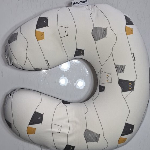 Doomoo Softy Bear Grey Nursing Pillow like new