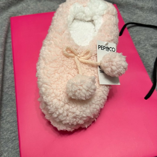 Pep&Co women's pink house slippers new with anti-slip sole