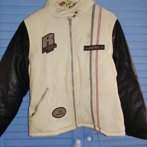 Lapin leather kids jacket used with wear