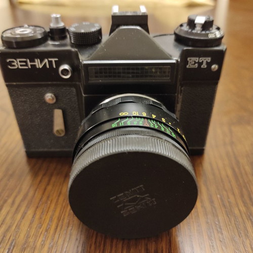 Zenit TTL camera used with Helios 44M 2/58 lens