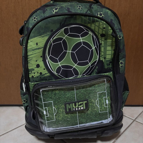 Must Pro Player School Trolley Bag with Football Design like new