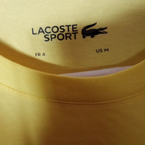 Lacoste Sport T-shirt like new, yellow