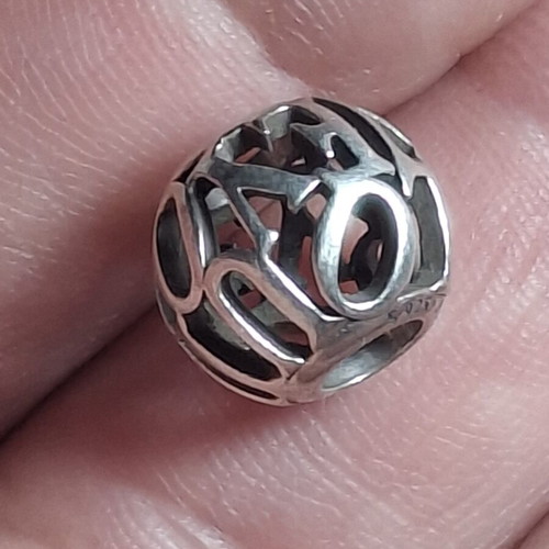 Pandora charm 'I love you' silver
