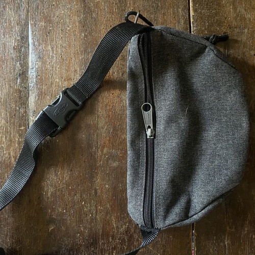 Eastpak waist bag used, grey