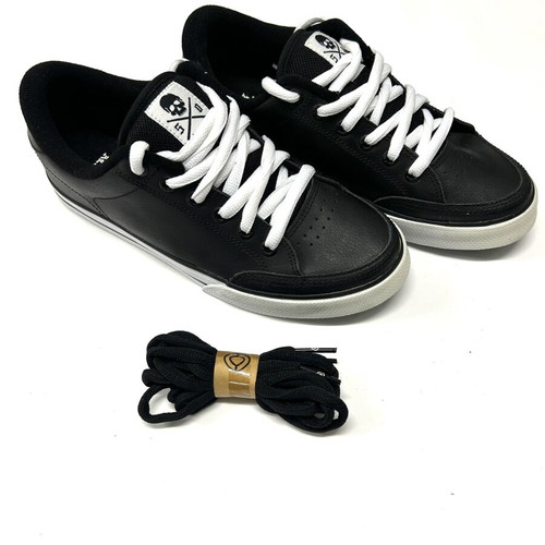 Circa AL50 skate shoes, size 40, black leather, vulcanized sole