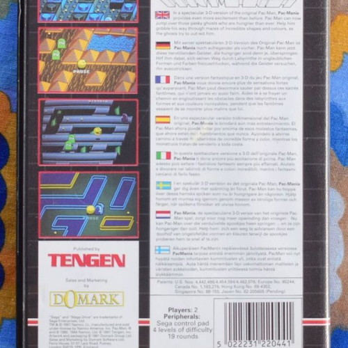 Pac-Mania Sega Mega Drive game like new, puzzle arcade