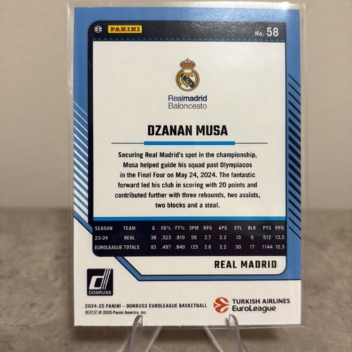 Dzanan Musa Real Madrid Donruss 2024/25 card new