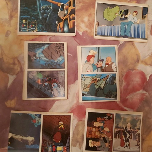 The Real Ghostbusters stickers used, pack of 48 from Panini