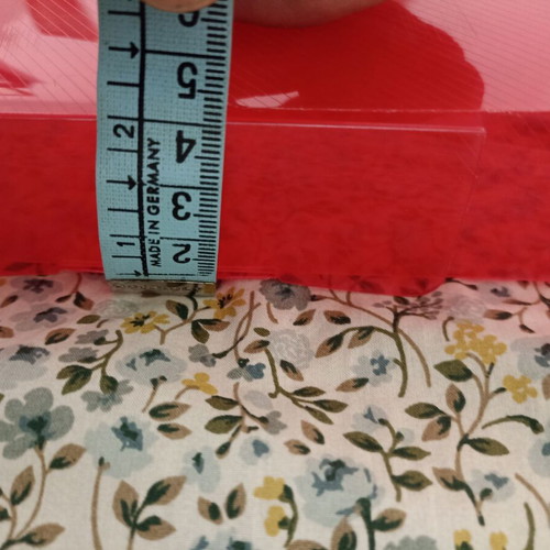 Plastic Document Case with Handle, Red, Like New