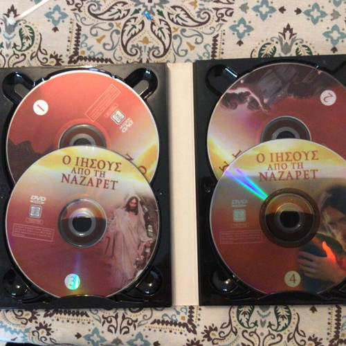 Jesus of Nazareth DVD set like new, 4 discs with subtitles