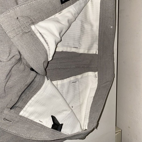 Zara regular fit suit pants pied de poule, gray
