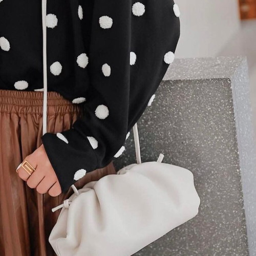 Clutch shoulder bag beige like new