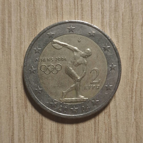 2€ Greece 2004 coin new