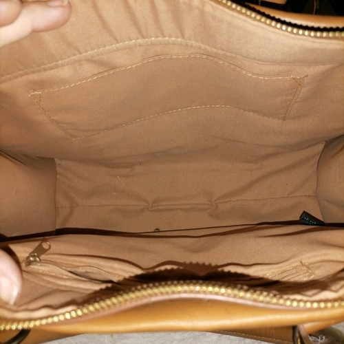Office style handbag like new, large capacity, beige