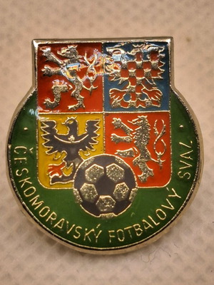 Collectible pin of Czech/Moravian football federation like new