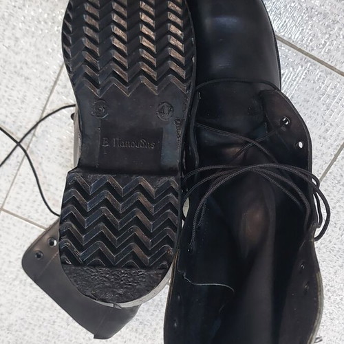 Military boots No47 Greek army new leather with wool socks gift