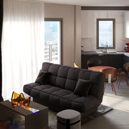 Apartment 61 sqm with 1 bedroom, storage, parking, elevator in Veria