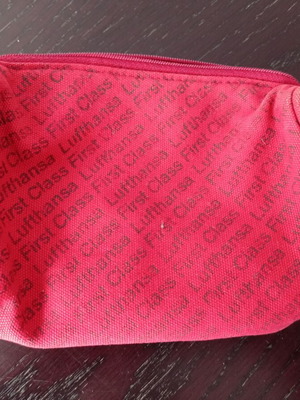 Toiletry bag wallet used, red