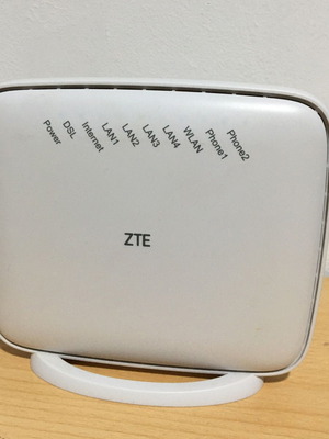 ZTE H267N router used with all accessories
