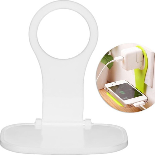 Wall phone holder in white color new for charging