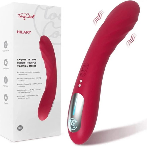 Vibrator new, red with 10 vibration modes - € 40,00