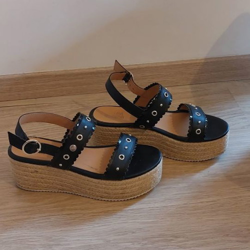 Love Moschino sandals used, size 39, black