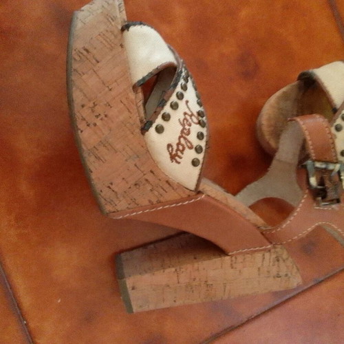 Replay women's sandals used, size 39, white with studs