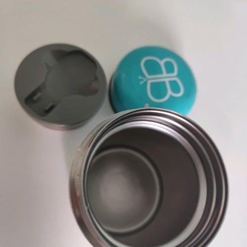 BBLUV Stainless Steel Food Thermos 300ml used Aqua Blue