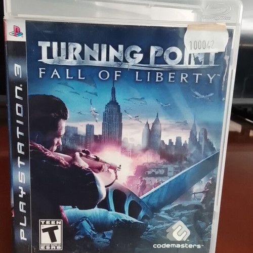 Turning Point Fall of Liberty PS3 game with manual