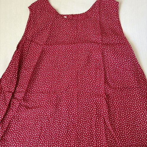 Women's blouse like new, red with white dots, size XL