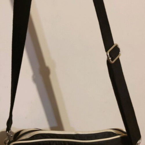 Diesel shoulder bag used, black with adjustable strap and compartments