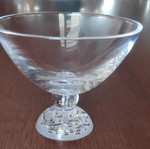 Cristal d'Arques set 2 used crystal bowls JG Durand Organdi