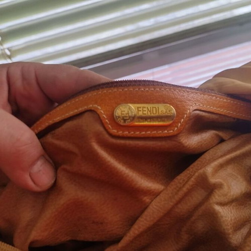 Fendi handbag used, beige