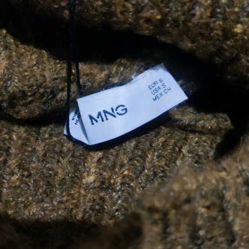 Mango men's sweater like new, melange brown/olive, size S