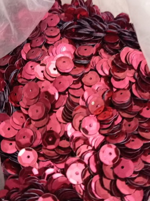 Sequins burgundy 50g new