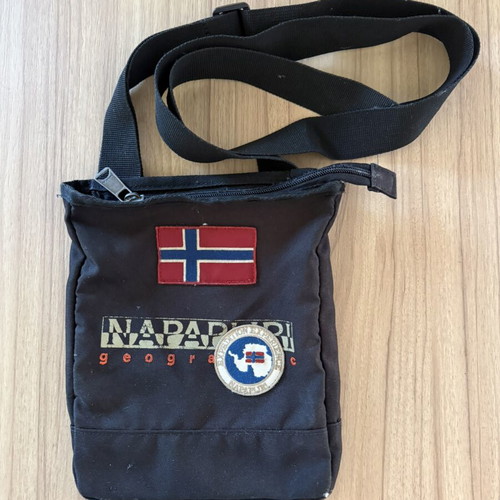 Napapijri Geographic shoulder bag used, black