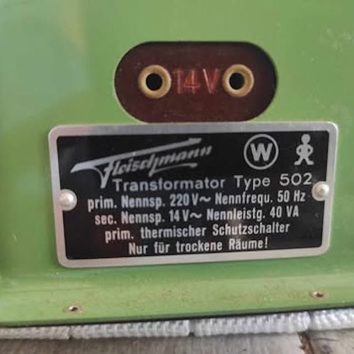 Fleischmann 514 train speed controller and 502 power supply like new