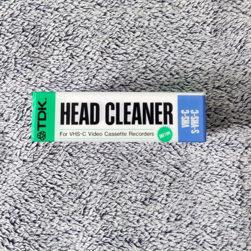 TDK VHS-C Head Cleaner cassette new