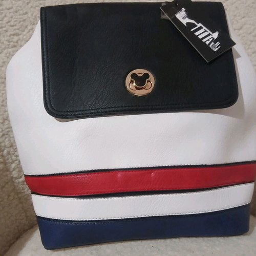 Women's backpack and handbag new, with zipper and Mickey closure
