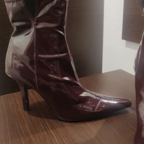 Patent leather boots Zara size 38 like new