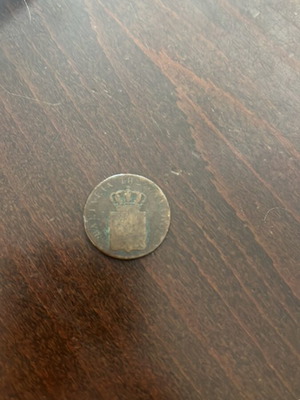 Collectible 5 Lepta Coin used, Kingdom of Greece 1848/Othon